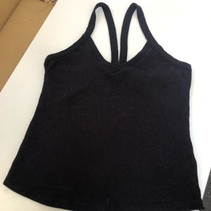 Free people black V-neck tank xl
